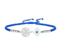 Braccialetto Con Nodo Delle Streghe Bracciale Con Tetragramma E Pentagramma Ciondolo Con Nodo Celtico E Turchese Nome Di Dio Cordino Intrecciato Regolabile Protezione Stregoneria Gioielli Pagani