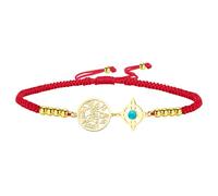 Braccialetto Con Nodo Delle Streghe Bracciale Con Tetragramma E Pentagramma Ciondolo Con Nodo Celtico E Turchese Nome Di Dio Cordino Intrecciato Regolabile Protezione Stregoneria Gioielli Pagani
