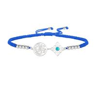 Braccialetto Con Nodo Delle Streghe Bracciale Con Tetragramma E Pentagramma Ciondolo Con Nodo Celtico E Turchese Nome Di Dio Cordino Intrecciato Regolabile Protezione Stregoneria Gioielli Pagani