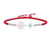 Braccialetto Con Nodo Delle Streghe Bracciale Con Tetragramma E Pentagramma Ciondolo Con Nodo Celtico E Turchese Nome Di Dio Cordino Intrecciato Regolabile Protezione Stregoneria Gioielli Pagani
