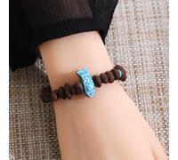 Braccialetto con perline blu a forma di pesciolino impilato oro e perline braccialetti per donne gioielli regalo