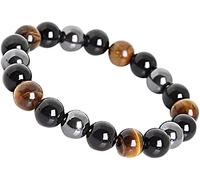 Braccialetto con pietre preziose naturali, pietre elastiche, perline da 10 mm, cristallo di quarzo, per donne, uomini, ragazze, regali