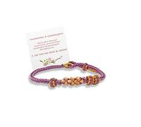Braccialetto con scritta in inglese "A Link That Can Never Be Undone" "To My Granddaughter", braccialetto intrecciato regolabile per donne, gioiello di compleanno ispiratore per donne, 10 inches