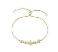 Braccialetto con stelle scintillanti, Braccialetto in argento Sterling 925 per le donne