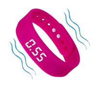 Braccialetto con sveglia silenziosa, indossabile, impermeabile, promemoria | Sveglia per chi dorme pesante, per bambini, adolescenti, donne, uomini, studenti, pendolari, dormitorio, biblioteca, camera