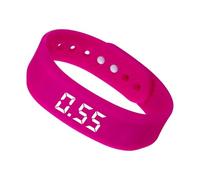 Braccialetto con sveglia vibrante, comodo da indossare, in silicone, orologio con sveglia per chi dorme pesantemente, per anziani, adolescenti, donne, uomini, studenti, pendolari, dormitorio