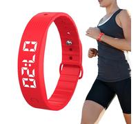 Braccialetto con sveglia vibrante, orologio silenzioso ricaricabile con vibrazione, impermeabile, con monitor del sonno e 8 allarmi, per chi dorme profondamente, non udenti, adulti, bambini, riunioni