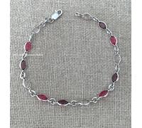 Braccialetto Cristallo By Swarovski Colore Gradiente Rosa Viola Argento 925/000