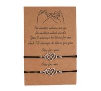 Braccialetto da 2 Pezzi con promessa da mignolo, Amicizia, Coppia, Bracciale Abbinato a Distanza, Regalo per la Migliore Amica Teen Girl Durability And Fashion