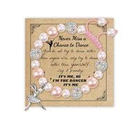 Braccialetto da ballo, regolabile con cordoncino intrecciato, regalo per gli amanti della danza, braccialetto per ballerine, regalo per sorelle, accessori da ballo per figlia nipoti