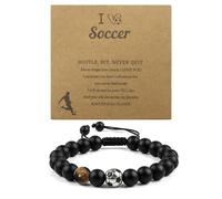 Braccialetto da calcio per ragazzi di 10 anni, per Pasqua, calendario dell'Avvento per Pasqua, comunione, cresima, cresima, regalo per la gioventù e l'inizio della scuola