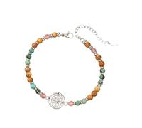 Braccialetto da donna a tema navigazione, elegante e versatile, gioiello con perline, braccialetto alla moda a tema direzione, Misura unica, come descritto