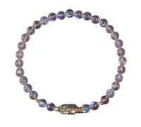 Braccialetto da donna con pietra di luna naturale e labradorite con ciondolo Pi Xiu, gioiello elasticizzato unico per intuizione e protezione