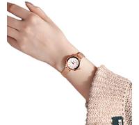 Braccialetto da donna Guarda il quadrante a specchio a stelle a sei punte, lussuoso orologio da polso da donna di moda con strass lucido, cinturino in metallo, orologio da quadrante rotondo al quarzo