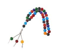 Braccialetto da preghiera con perline, gioiello religioso da polso, accessorio religioso, struttura in vetro/smalto, adatto per preghiere musulmane quotidiane
