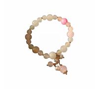 Braccialetto da ragazza con pietre preziose naturali fragole e perline di design Sense Bracciale Fragola Buddha Series Girl Hand String Temperamento Gioielli Runners Orologio, Misura unica, Cristallo