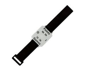Braccialetto da tennis, comodo e rapido reset, contatore per tabellone segnapunti da tennis, portatile, con grande schermo, regolabile, cinturino da polso per adolescenti, per adulti, segnapunti per