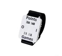Braccialetto da tennis per segnapunti progettato con cinturino regolabile e ampio display digitale di facile lettura (bianco)