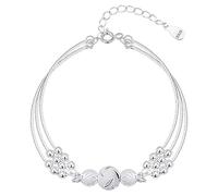 Braccialetto della catena del serpente, braccialetto della catena dei fortunati - Perline delicate di fili Lucky Bangle,Gioielli a più strati, gioielli carini con bracciale fatti a mano