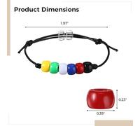 Braccialetto della Scrittura con perle di preghiera regolabile, kit braccialetto della salvezza con perline multicolore e biglietto di preghiera, ideale per la distribuzione all'ingrosso ed eventi