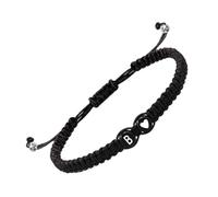 Braccialetto dell'amicizia alla moda con lettera del desiderio | Corda intrecciata a mano per donne, uomini, adolescenti, per lui e per lei, unisex, per tutti i giorni