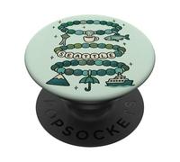 Braccialetto dell'amicizia Seattle icone della città caffè pioggia e skyline PopSockets PopGrip Adesivo