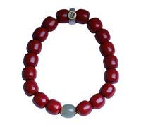 Braccialetto di cinabro Cinnabro viola naturale Hotan? Bracciale in argento di giada Catena di perline Feng Shui Ricchezza Guarigione spirituale Amuleto contro gli spiriti maligni Chakra Braccialetto