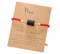 Braccialetto Di Coppia con Segni Zodiacali, Braccialetti con Perline Regolabili con 12 Costellazioni In Corda Rossa Portafortuna, Unisex, Gioielli Astrologici E Oroscopo, Regali per Donne E Uomini