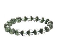 Braccialetto di cristallo, Bracciale elastico in quarzo fantasma verde