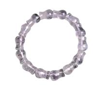 Braccialetto di fascino Bracciale da donna in cristallo fantasma bianco naturale Bracciale Chakra Balance Crystal Bracciale da donna Feng Shui Nafu Lucky Fortune Bracciale rappresenta buona fortuna Br