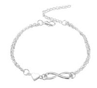 Braccialetto di gioielli di cuore - Design fatto a mano, stile in lega | Gioielli confortevoli, accessorio d'amore per la figlia fidanzata mia fidanzata moglie per l'uso quotidiano e come regalo a, Se