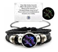 Braccialetto di Guardia Anima Zodiacale | Bracciale Manifestazione Serena | 12 Braccialetti dello Spirito Zodiaco Costellazione | Regali astrologici Gioielli energetici Intrecciati