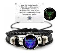 Braccialetto di Guardia Anima Zodiacale | Bracciale Manifestazione Serena | 12 Braccialetti dello Spirito Zodiaco Costellazione | Regali astrologici Gioielli energetici Intrecciati