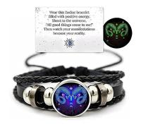 Braccialetto di Guardia Anima Zodiacale | Bracciale Manifestazione Serena | 12 Braccialetti dello Spirito Zodiaco Costellazione | Regali astrologici Gioielli energetici Intrecciati
