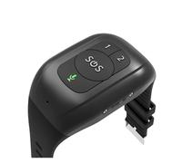 Braccialetto di localizzazione GPS 4G for anziani, localizzatore intelligente con avviso rilevamento caduta, pulsante SOS, chiamata emergenza, tracker impermeabile da 1000 mAh(Black)