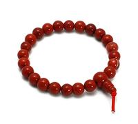 Braccialetto di perle di diaspro rosso