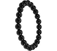 Braccialetto di Perle di Ossidiana Estiva Braccialetto di Perle Elastiche da Uomo Gioielli con Perline Rotonde Clever Design