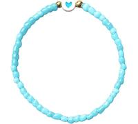 Braccialetto di perline di cristallo Braccialetto elastico di perline fatto a mano Gioielli con pietra portafortuna, Braccialetti dell'amicizia blu portafortuna vintage fatti a mano per le donne Attra