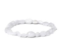 Braccialetto di perline irregolari, pietre naturali cristallo curative, braccialetti elastici for gioielli da donna e uomo(17cm,T)