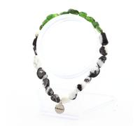 Braccialetto Diaspro Zebra Del Brasile + Diopside Taglia IN Francia