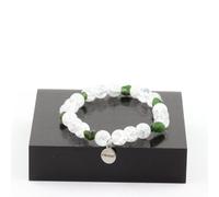 Minerali Collezione. Braccialetto Diopside Del Brasile + Perle Quarzo Crackle Br