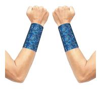 Braccialetto elastico a forma di delfino per il supporto del polso, fascia compressiva antisudore per il polso, 1 paio per uomo e donna, 3,15 x 5,1 pollici.