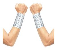 Braccialetto elastico a forma di delfino per il supporto del polso, fascia compressiva antisudore per il polso, 1 paio per uomo e donna, 3,15 x 5,1 pollici.
