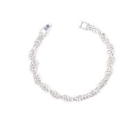 Braccialetto elastico con diamanti ad acqua con ciondolo in zirconia cubica braccialetto di anniversario gioielli da sposa regali da donna