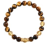 Braccialetto energetico donna perline cristallo, gioiello elastico naturale