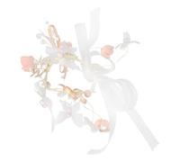 Braccialetto Floreale da Polso Rosa in Stoffa per Damigelle | Stile Elegante e Romantico, Facile da Indossare, Comfort per Tutto il Giorno, per Matrimonio e Festa