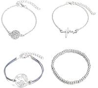 Braccialetto Geometry Map Set di 4 Regali di Compleanno per Donne Convenient Design