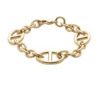 Braccialetto Grande a Maglie Navy E Forçat 20CM Placcato Oro 18 750/1000 Misto