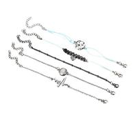 Braccialetto Hollow Earth Map Heartbeat Ecg Beads Braccialetto Personalità Braccialetto Gioielli Charm Catena Regali Creativi Per Le Donne Comodo E Pratico Intelligente Moda