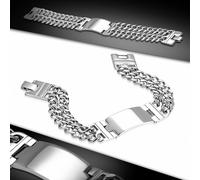 Braccialetto Id Di Orologio Stile Incisione Cubano a Forma Di Fermaglio IN A